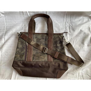Robert Graham Camouflage Fielding Tote Double Straps/Crossbody Strap EUC